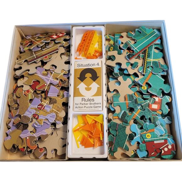 Situation 4 Parker Brothers Action Puzzle Game 1968 - Missing 1 Tank Puzzle Game - Picture 7 of 9